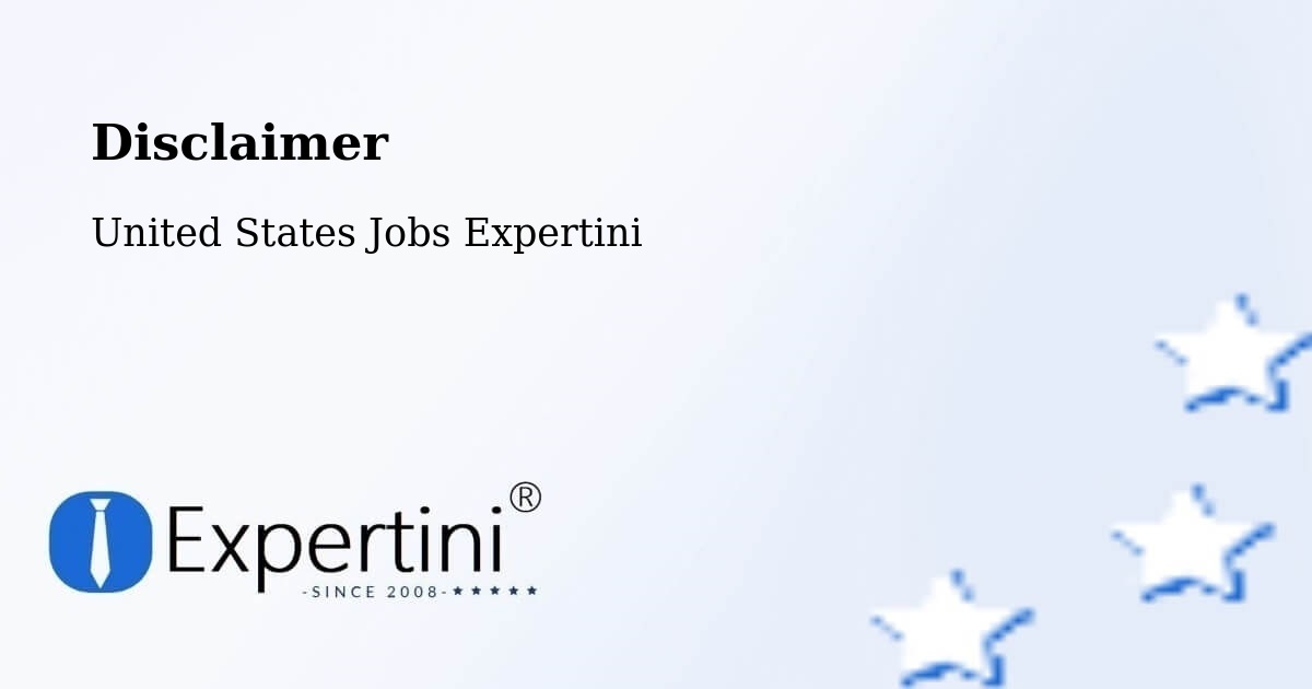 Disclaimer – De Forest - United States Jobs Expertini